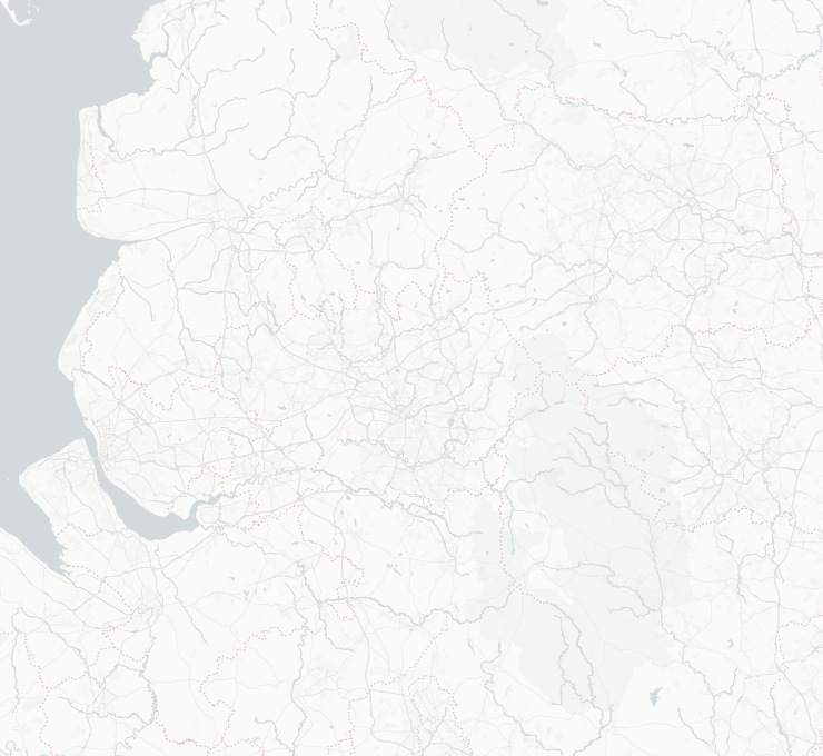 Map of Greater Manchester showing the towns No Graffiti covers