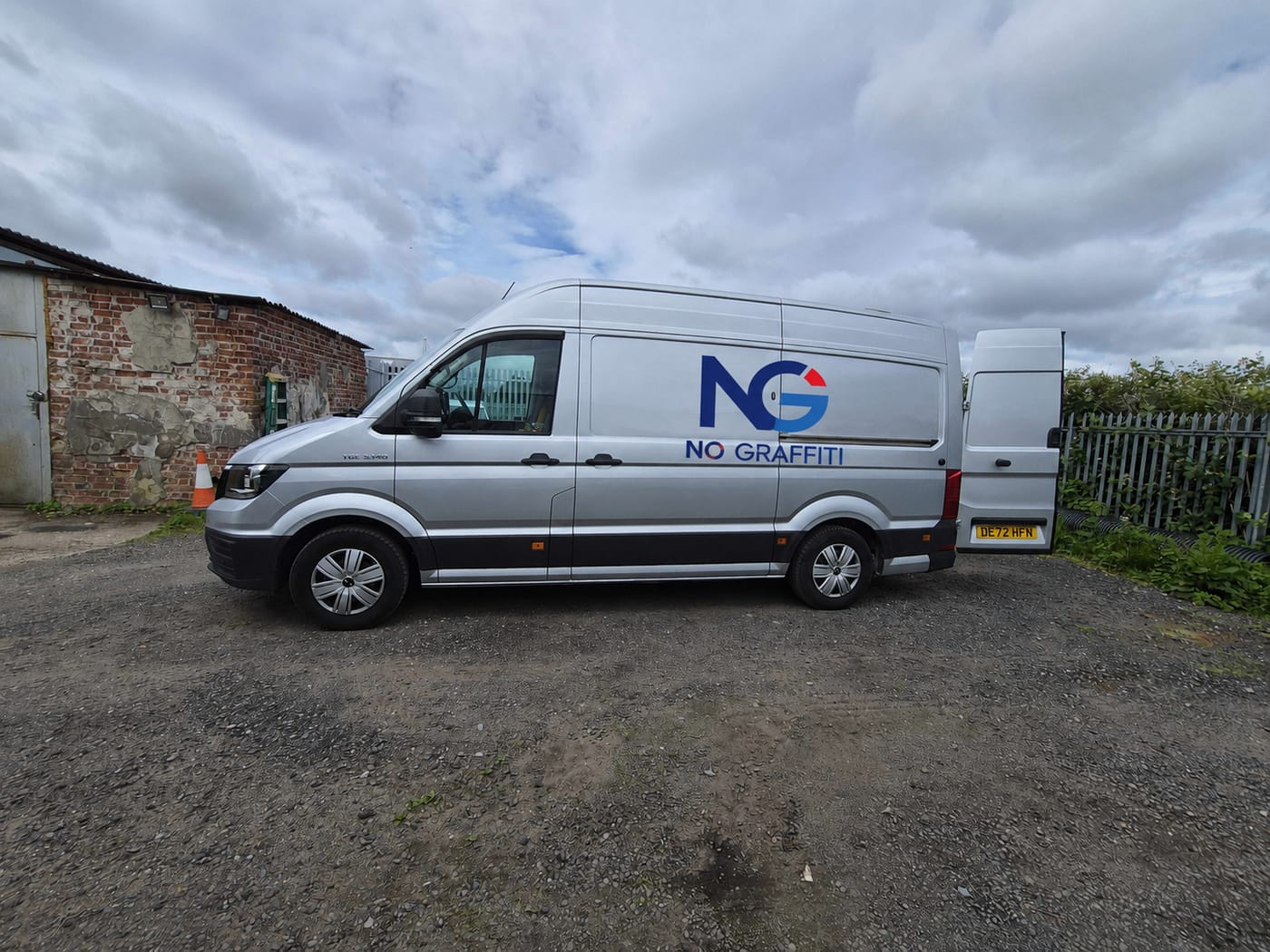 No Graffiti branded van — planned maintenance rounds across the North West